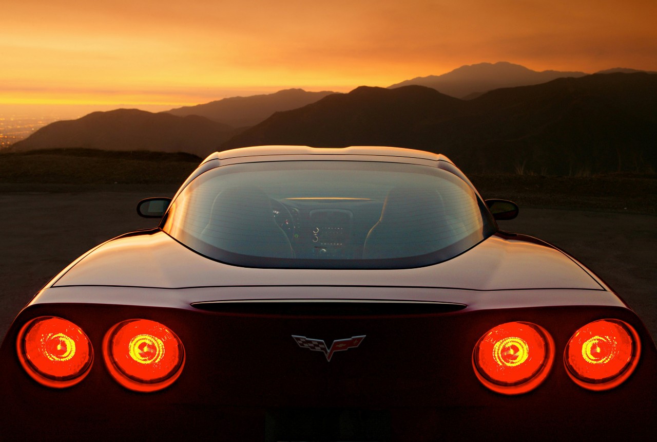 Corvette and Mountains