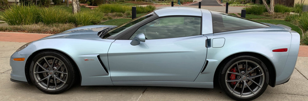 2012 Corvette Z06 Carlisle Blue Side