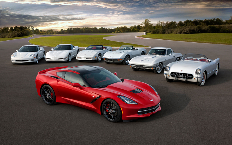 All Seven Chevrolet Corvette Generations