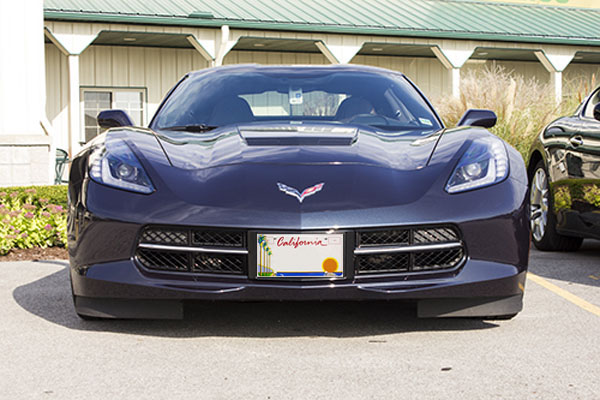 2014 Chevrolet Corvette Stingray with California License Plate