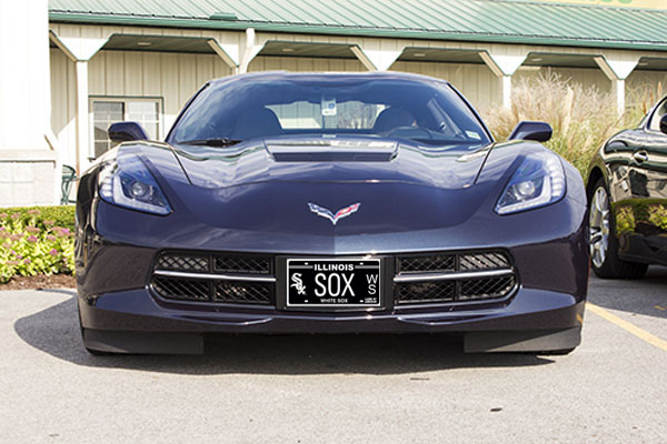 2014 Chevrolet Corvette Stingray with White Sox License Plate