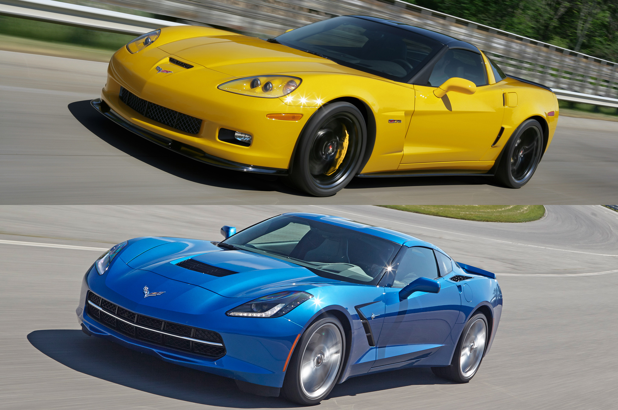 2014-chevrolet-corvette-stingray-z51-and-2013-chevrolet-corvette-z06