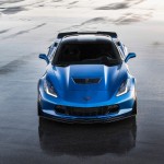 A Blue and Black (Not White and Gold) Corvette Z06 that Complements The Dress