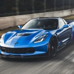 A Blue and Black (Not White and Gold) Corvette Z06 that Complements The Dress