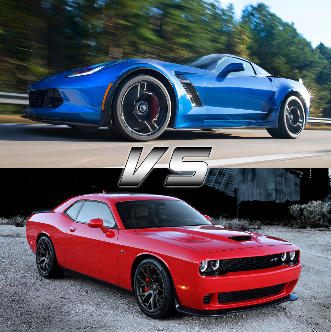 2015 Chevrolet Corvette Z06 vs 2015 Dodge Challenger SRT Hellcat Home