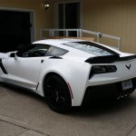 Glossy White Exterior on this C7 Corvette is Actually a Vinyl Wrap