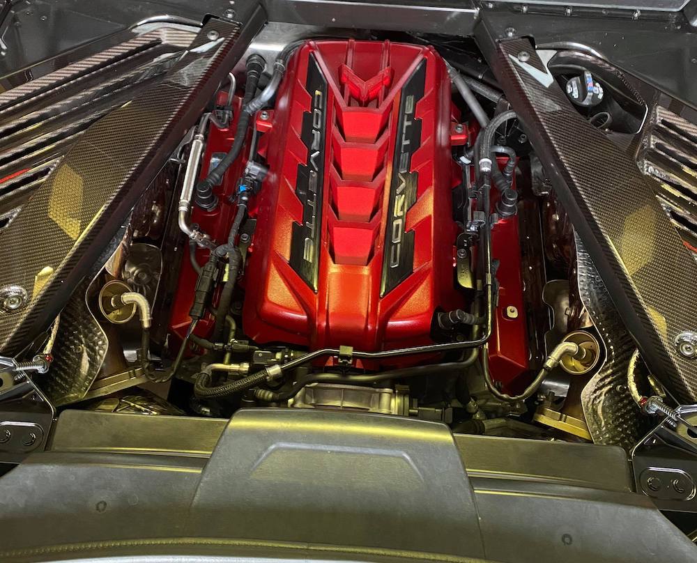 2021 Corvette VIN 001 engine