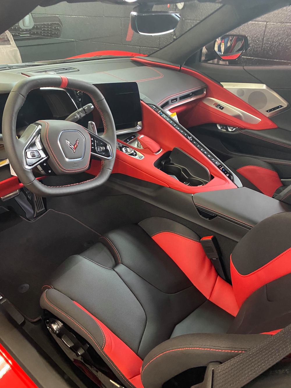 2021 Corvette VIN 001 interior