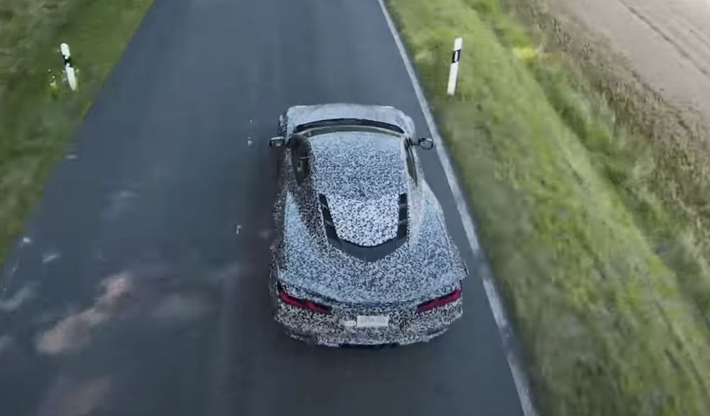 2023 Corvette Z06 overhead