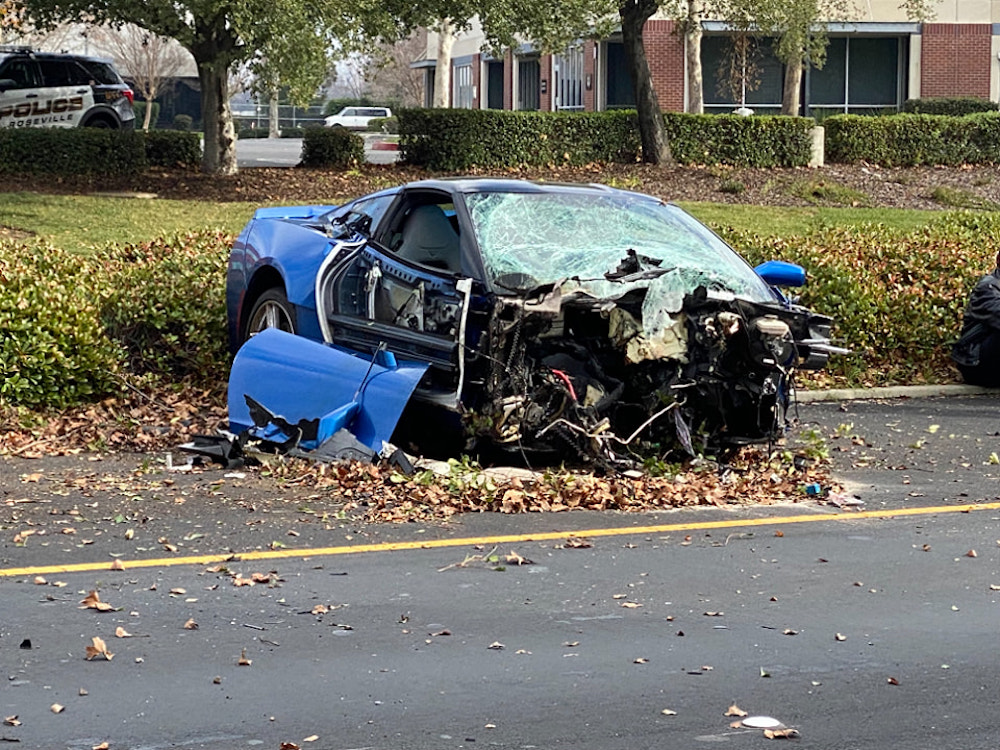 C7 Corvette Cut In Half Wreck