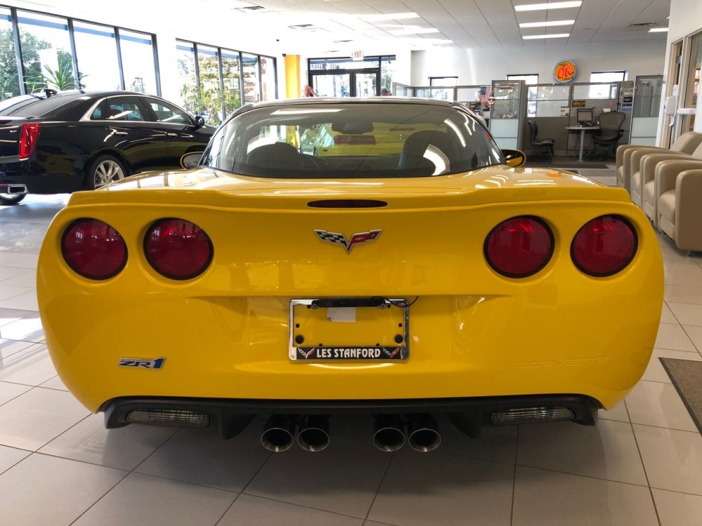 Velocity Yellow Corvette ZR1 Rear