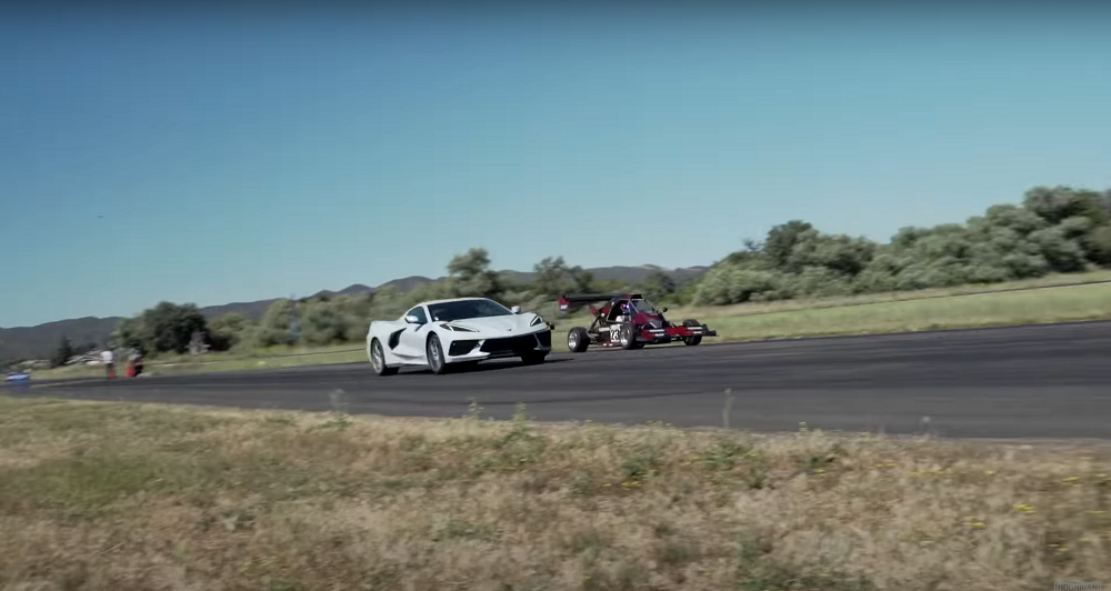 C8 Corvette vs Hayabusa Powered Sierra Alpha Racecar