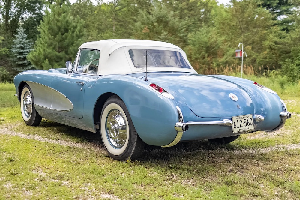 Arctic Blue 1956 Corvette