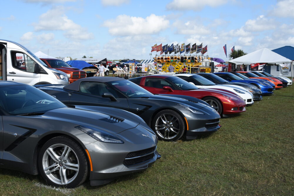 Carlisle Winter AutoFest Corvette Display