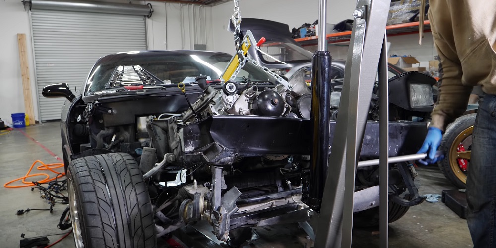 Rob Dahm Pulls LS6 from C5 Corvette Z06 for 13B Rotary