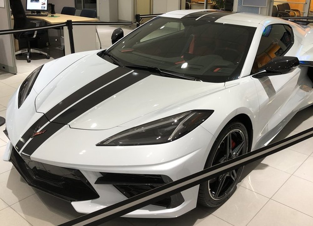 C8 Corvette in White