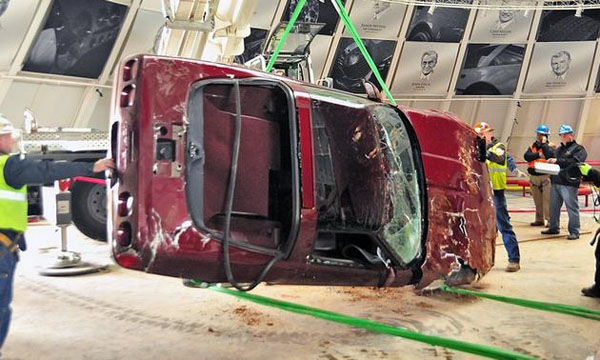 40th Anniversary Corvette (C4) Damaged at National Corvette Museum