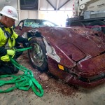 40th Anniversary Corvette Pulled from Sinkhole Paints Grimmer Picture