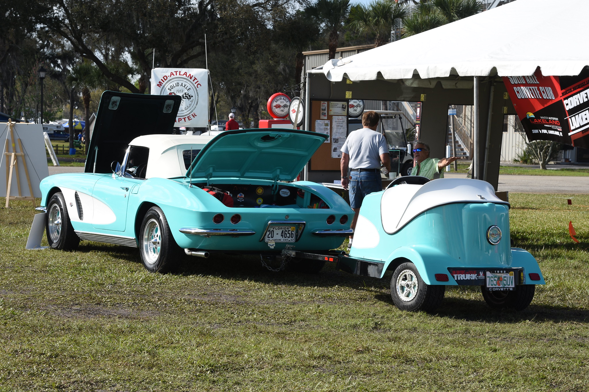 Carlisle Winter AutoFest Corvette Display