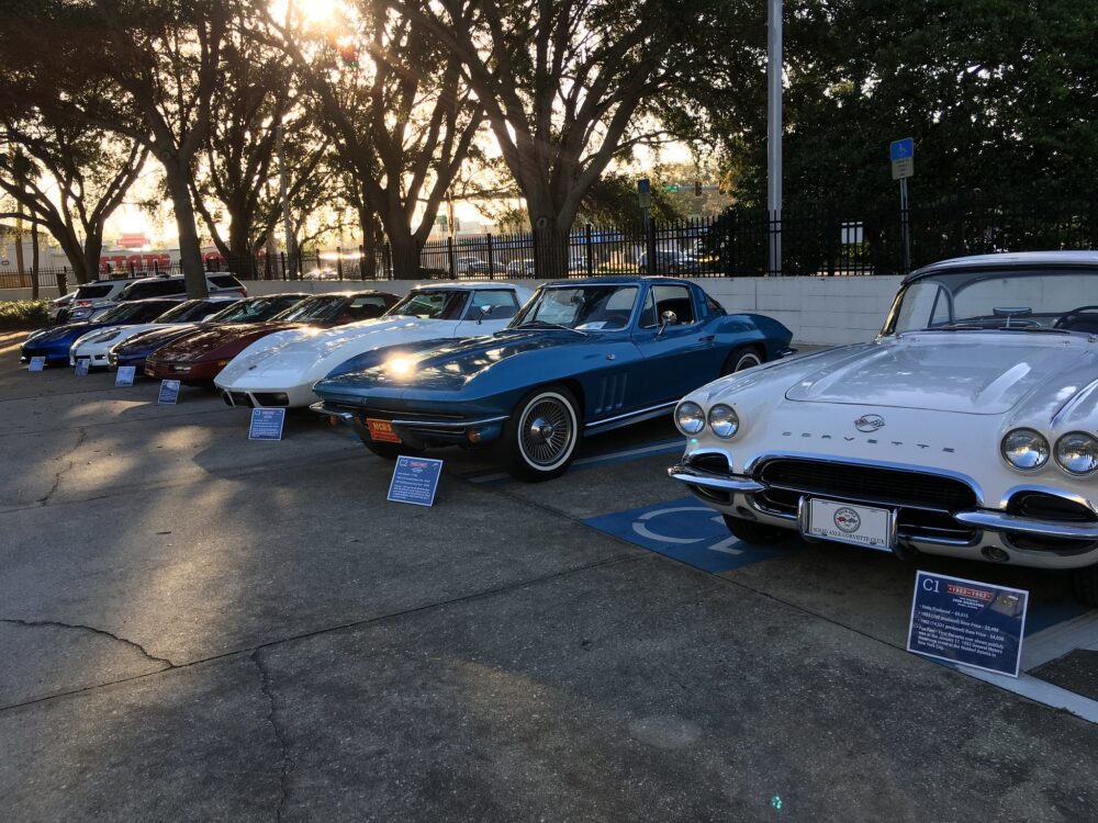 Carlisle Winter AutoFest Corvette Display