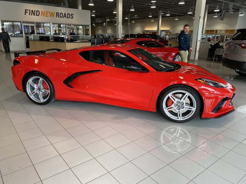 Red Stingray in the Showroom