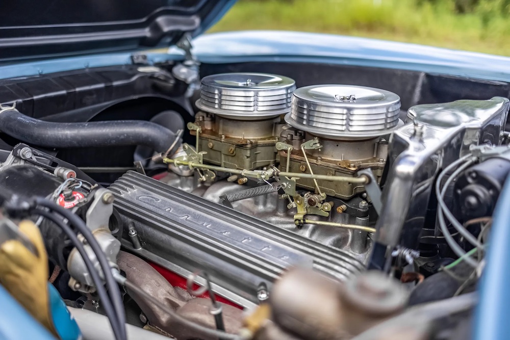 Arctic Blue 1956 Corvette