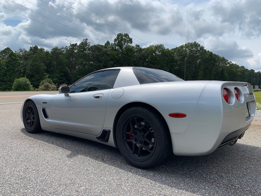 911tt C5 Corvette track day rear