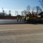 Workers Lay Asphalt for new Corvette Museum Motorsports Park