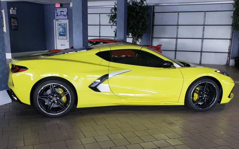 Atomic Yellow C8 Corvette