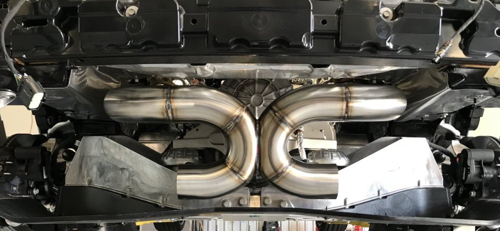 Late Model Racecraft C8 Corvette Exhaust