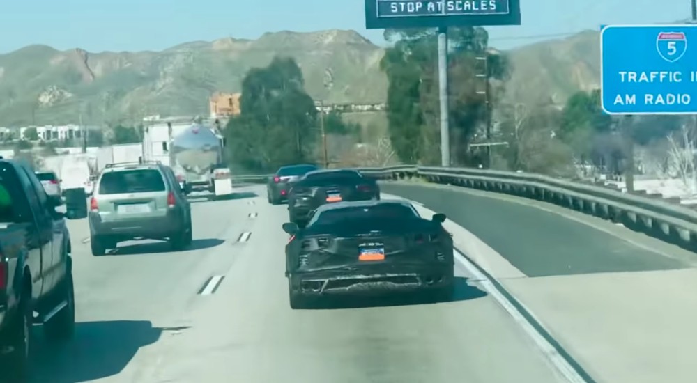 Alleged C8 Corvette Z06 in California