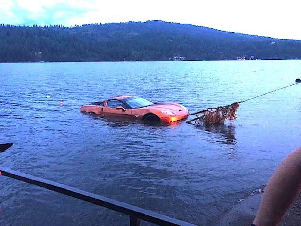 Stolen C6 Corvette Dragged from Lake Bottom