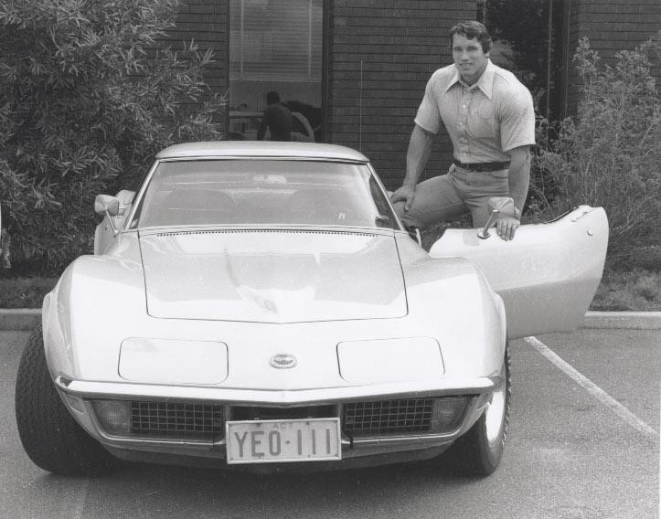 arnold schwarzenegger corvette