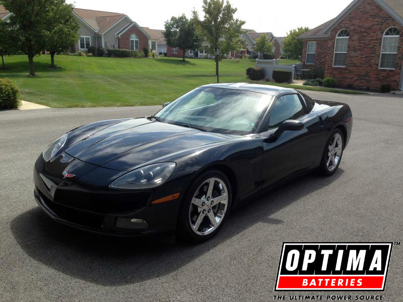 Black 2007 C6 Chevrolet Corvette Coupe