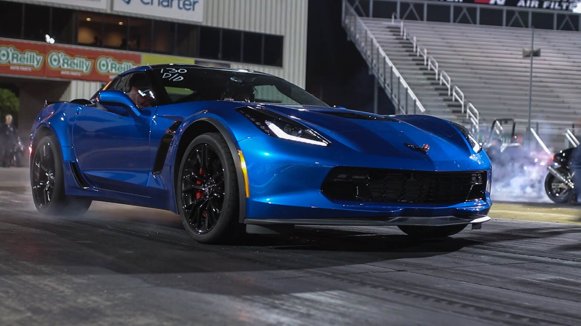 blue C7 burnout