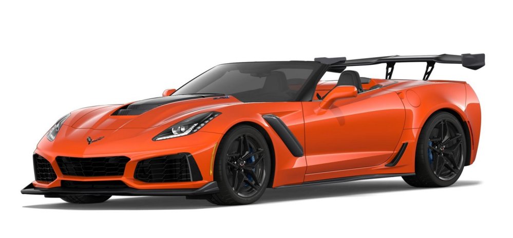 Orange Corvette ZR1 vert