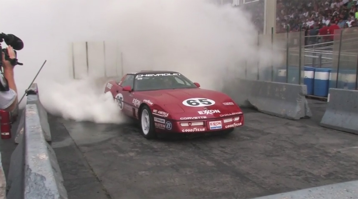 C4 Corvette Burnout