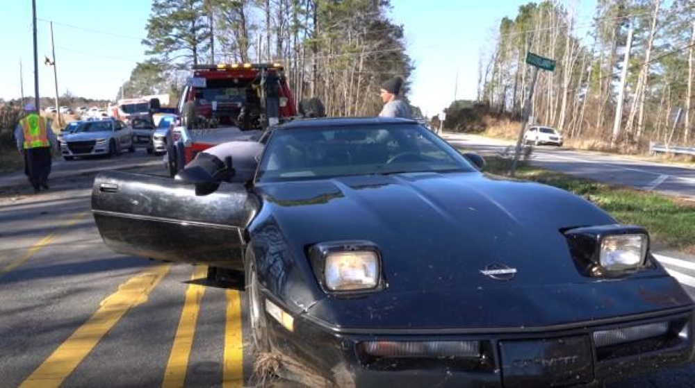 C4 Corvette police chase