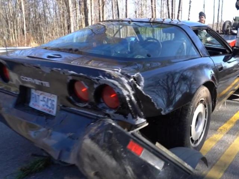 C4 Corvette police chase