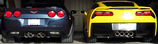 C6 and C7 Corvettes Side-by-Side Organic