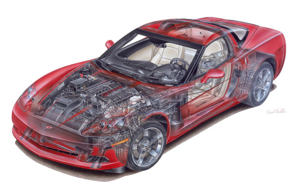 C6 Corvette Cutaway