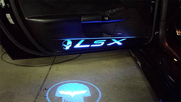 C6 Corvette Illuminated Door Panels with Downward Projection Home