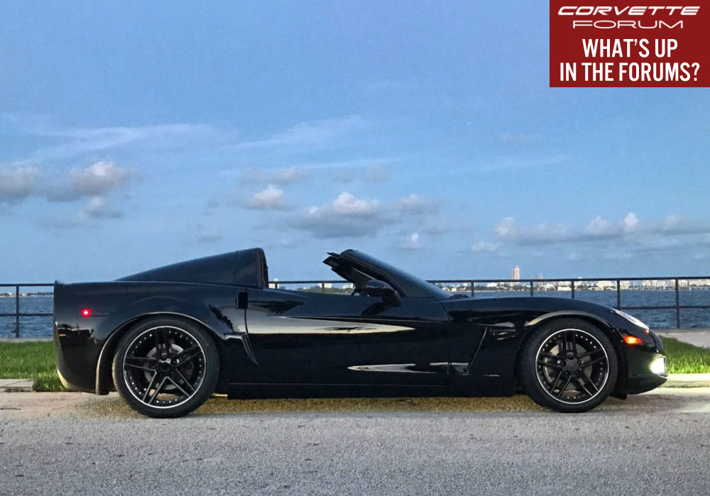 C6 Corvette in Miami with Targa Top