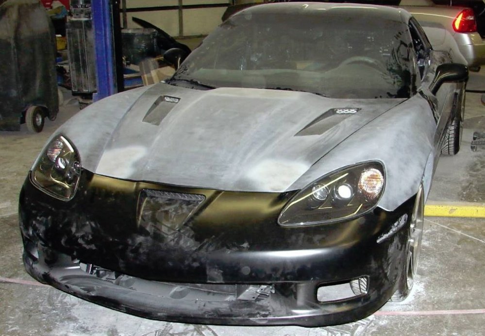 C6 Corvette ZR1 Front End in Progress