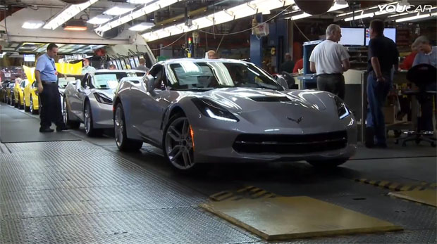 C7 Corvette Stingray Production Line Featured