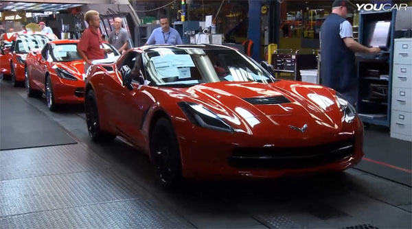 C7 Corvette Stingray Production Line