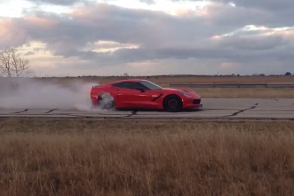 c7 corvette burnout