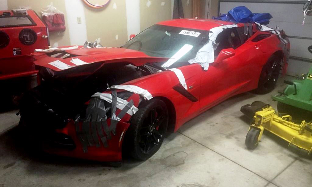 Corvette Forum Member Brings Wrecked C7 Back from the Brink