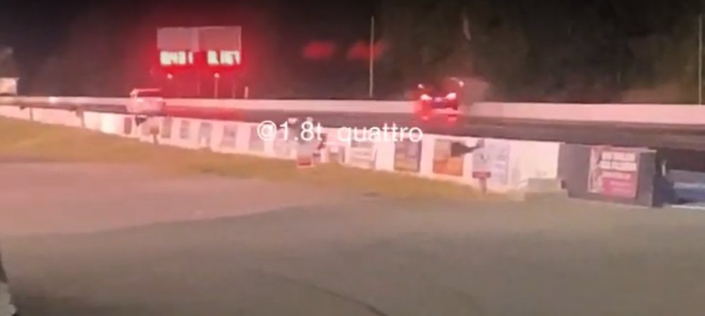 C8 Corvette Drag Strip Crash