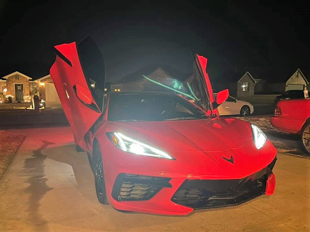 C8 Corvette gullwing doors